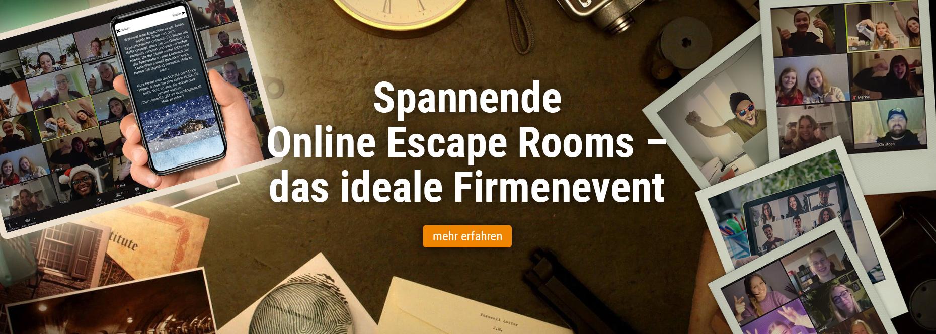 Online Escape Room als Firmenevent buchen